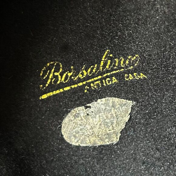 Borsalino Italy Black Wool Cloche Hat Women’s Vintage Sculpted Design Otti Moll - Picture 7 of 9